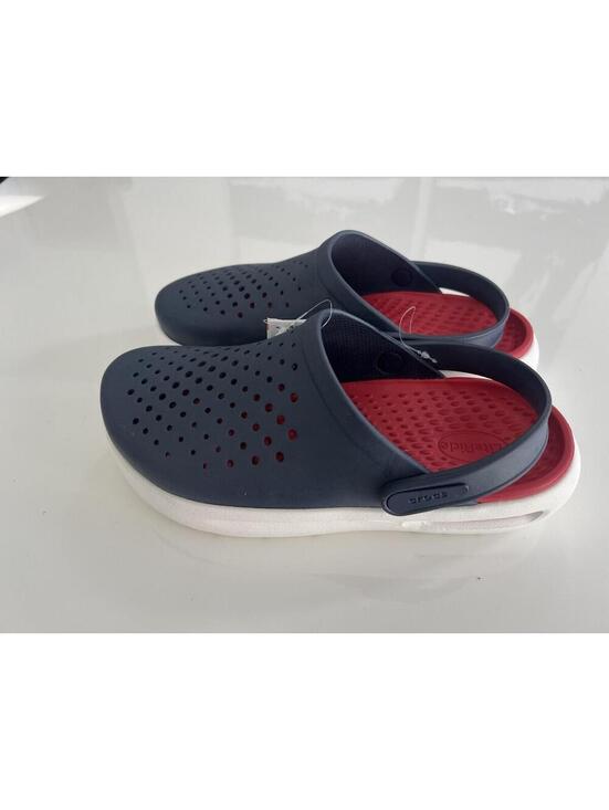 Crocs Inmotion Clogs Men\'s 8 Womens 10 Navy Blue White Red main image 6